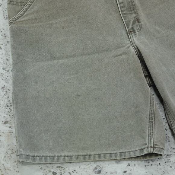 Vintage Carhartt B24 CHT Chestnut Faded Brown Carpenter Shorts 33x7.5 - Picture 9 of 13